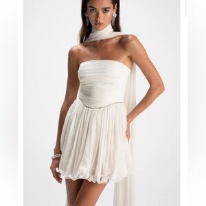 Nana Jacqueline Chloe Dress - White - Small